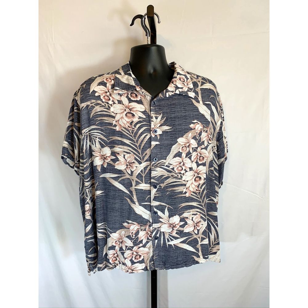 Cubavera Mens Button Shirt Big Size 2X